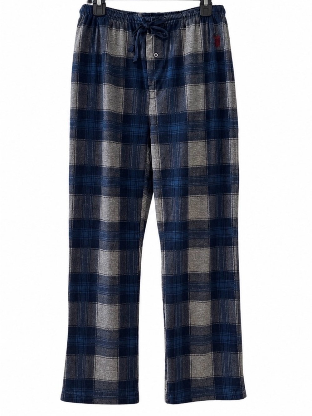 U.S. Polo Assn. Navy and Gray Plaid PJ Pants